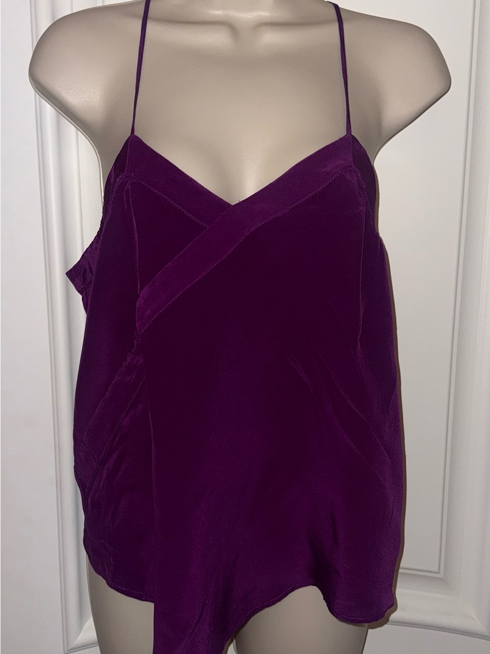 100% Silk Purple Top